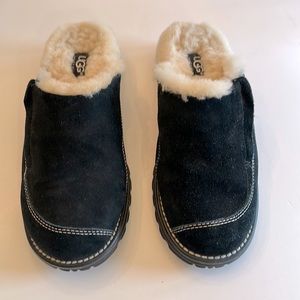 UGG Women Sheepskin Suede Shearling Lined Mules